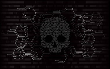 kurukafa fütüristik koyu arkaplan