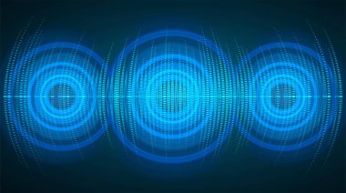 Göz siber devreleri gelecekteki teknoloji konsepti