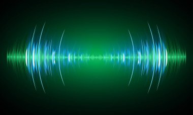 Ses dalgaları ile soyut gelecek arkaplanı
