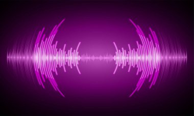 Ses dalgaları ile soyut gelecek arkaplanı