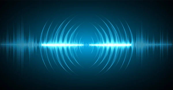 Ses dalgaları ile soyut gelecek arkaplanı