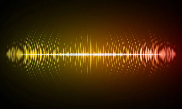 音の波による抽象的な未来的背景 — ストックベクタ