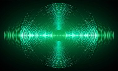 Ses dalgaları salınıyor karanlık ışık