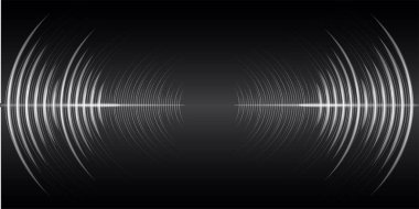 Ses dalgaları salınıyor karanlık ışık