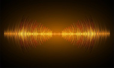 Ses dalgaları salınıyor karanlık ışık