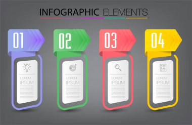 modern metin kutusu şablonu, bilgi grafikleri afişi, zaman çizelgesi