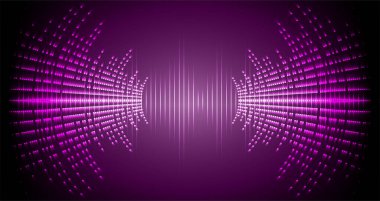 Ses dalgaları ile soyut gelecek arkaplanı