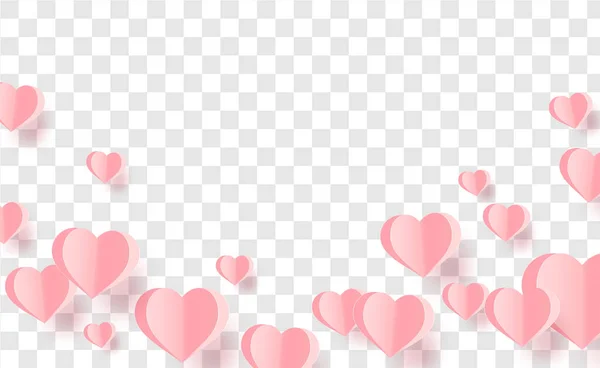 Alla Hjärtans Hjärtan Bakgrunden — Stock vektor