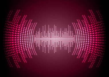 Sound Wave audio. Abstract Digital Music Equalizer Waves.