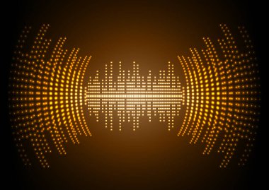 Sound Wave audio. Abstract Digital Music Equalizer Waves.