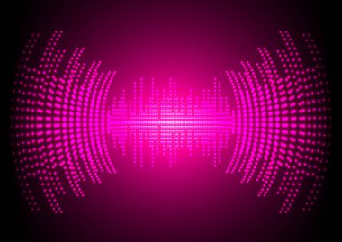 Sound Wave audio. Abstract Digital Music Equalizer Waves.