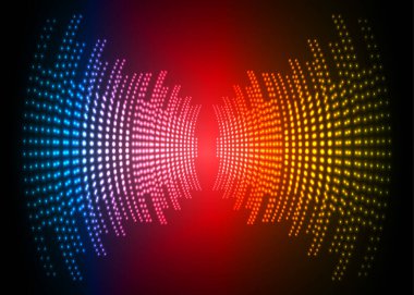 Sound Wave audio. Abstract Digital Music Equalizer Waves.