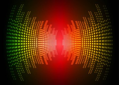 Sound Wave audio. Abstract Digital Music Equalizer Waves.