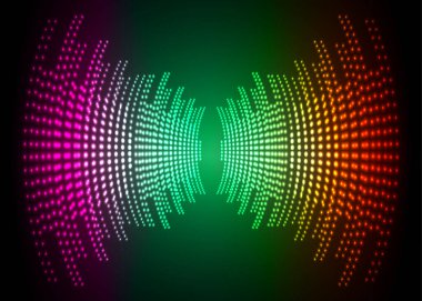 Sound Wave audio. Abstract Digital Music Equalizer Waves.