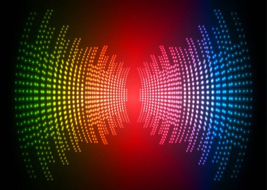 Sound Wave audio. Abstract Digital Music Equalizer Waves.