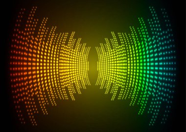 Sound Wave audio. Abstract Digital Music Equalizer Waves.