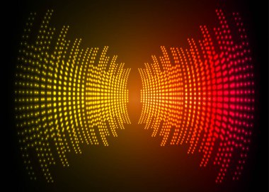 Sound Wave audio. Abstract Digital Music Equalizer Waves.