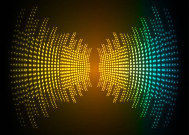 Sound Wave audio. Abstract Digital Music Equalizer Waves.