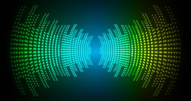 Sound Wave audio. Abstract Digital Music Equalizer Waves.