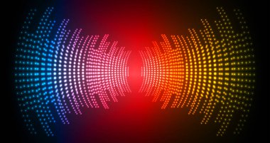 Sound Wave audio. Abstract Digital Music Equalizer Waves.
