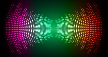 Sound Wave audio. Abstract Digital Music Equalizer Waves.