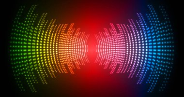 Sound Wave audio. Abstract Digital Music Equalizer Waves.