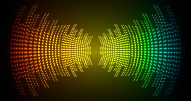 Sound Wave audio. Abstract Digital Music Equalizer Waves.