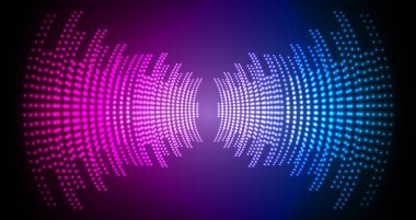 Sound Wave audio. Abstract Digital Music Equalizer Waves.