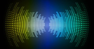 Sound Wave audio. Abstract Digital Music Equalizer Waves.