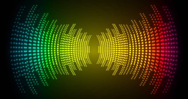 Sound Wave audio. Abstract Digital Music Equalizer Waves.