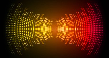 Sound Wave audio. Abstract Digital Music Equalizer Waves.