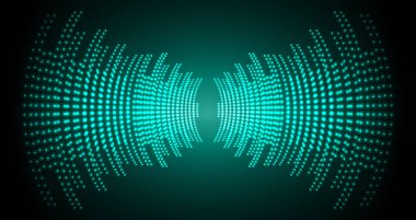 Sound Wave audio. Abstract Digital Music Equalizer Waves.
