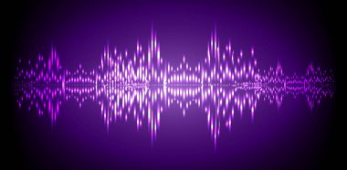Sound Wave audio. Abstract Digital Music Equalizer Waves.