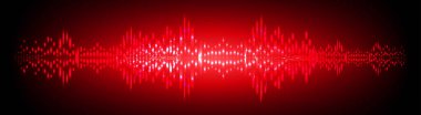 Sound Wave audio. Abstract Digital Music Equalizer Waves.
