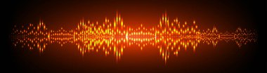 Sound Wave audio. Abstract Digital Music Equalizer Waves.