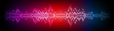 Sound Wave audio. Abstract Digital Music Equalizer Waves.