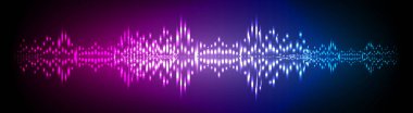 Sound Wave audio. Abstract Digital Music Equalizer Waves.