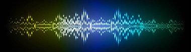 Sound Wave audio. Abstract Digital Music Equalizer Waves.