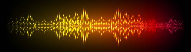 Sound Wave audio. Abstract Digital Music Equalizer Waves.