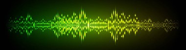 Sound Wave audio. Abstract Digital Music Equalizer Waves.
