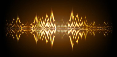 Sound Wave audio. Abstract Digital Music Equalizer Waves.