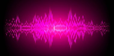 Sound Wave audio. Abstract Digital Music Equalizer Waves.