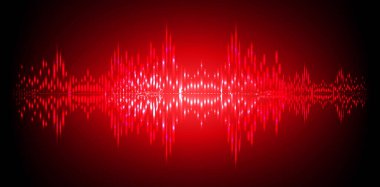 Sound Wave audio. Abstract Digital Music Equalizer Waves.