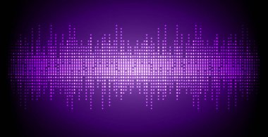 Sound Wave audio. Abstract Digital Music Equalizer Waves.