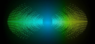 Sound Wave audio. Abstract Digital Music Equalizer Waves.