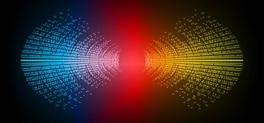 Sound Wave audio. Abstract Digital Music Equalizer Waves.