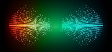Sound Wave audio. Abstract Digital Music Equalizer Waves.