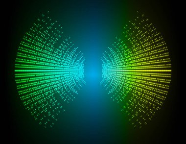 Sound Wave audio. Abstract Digital Music Equalizer Waves.
