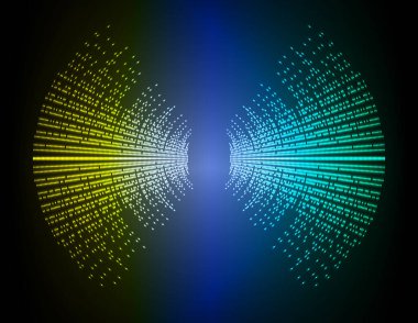 Sound Wave audio. Abstract Digital Music Equalizer Waves.