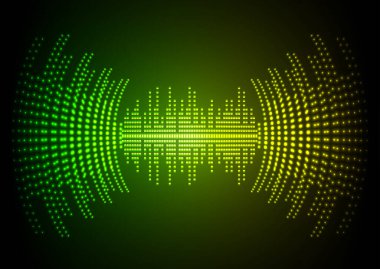 Parlak çizgileri olan soyut bir arkaplan. Ses dalgası sesi. Soyut Dijital Müzik Eşitleyici Dalgaları. 